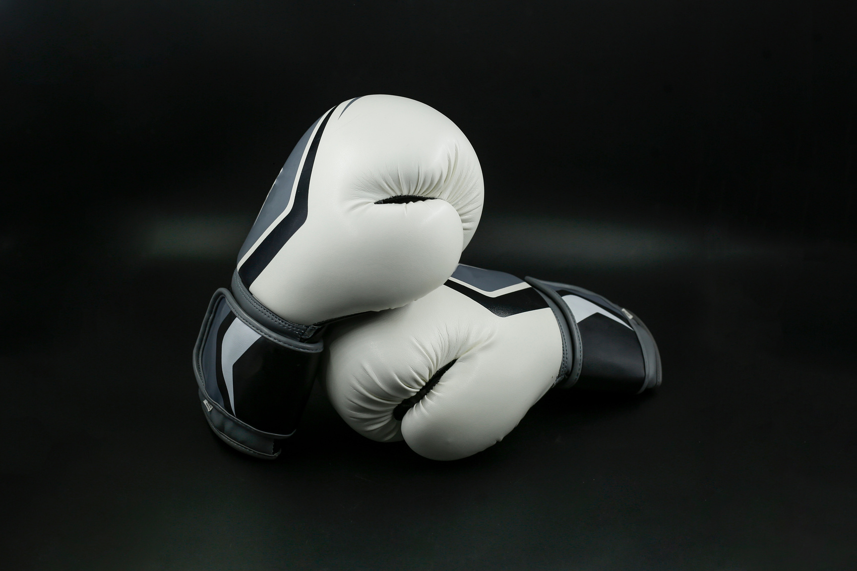 Black and White Photo of Boxing Gloves